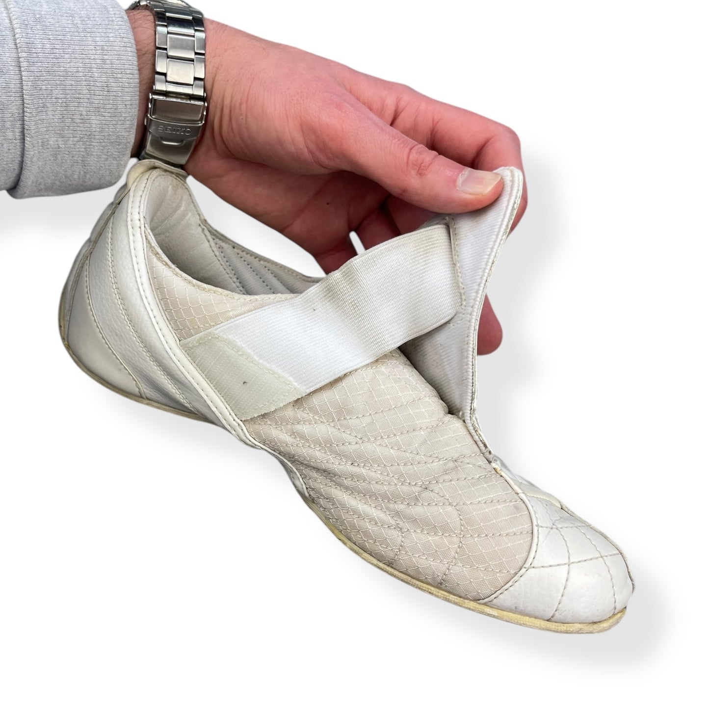 2000's Puma Uke Leather White/Navy (UK8)