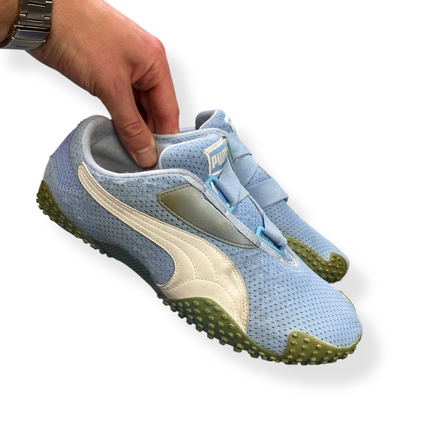 2000's Puma Mostro Mesh Baby Blue/White (UK7)