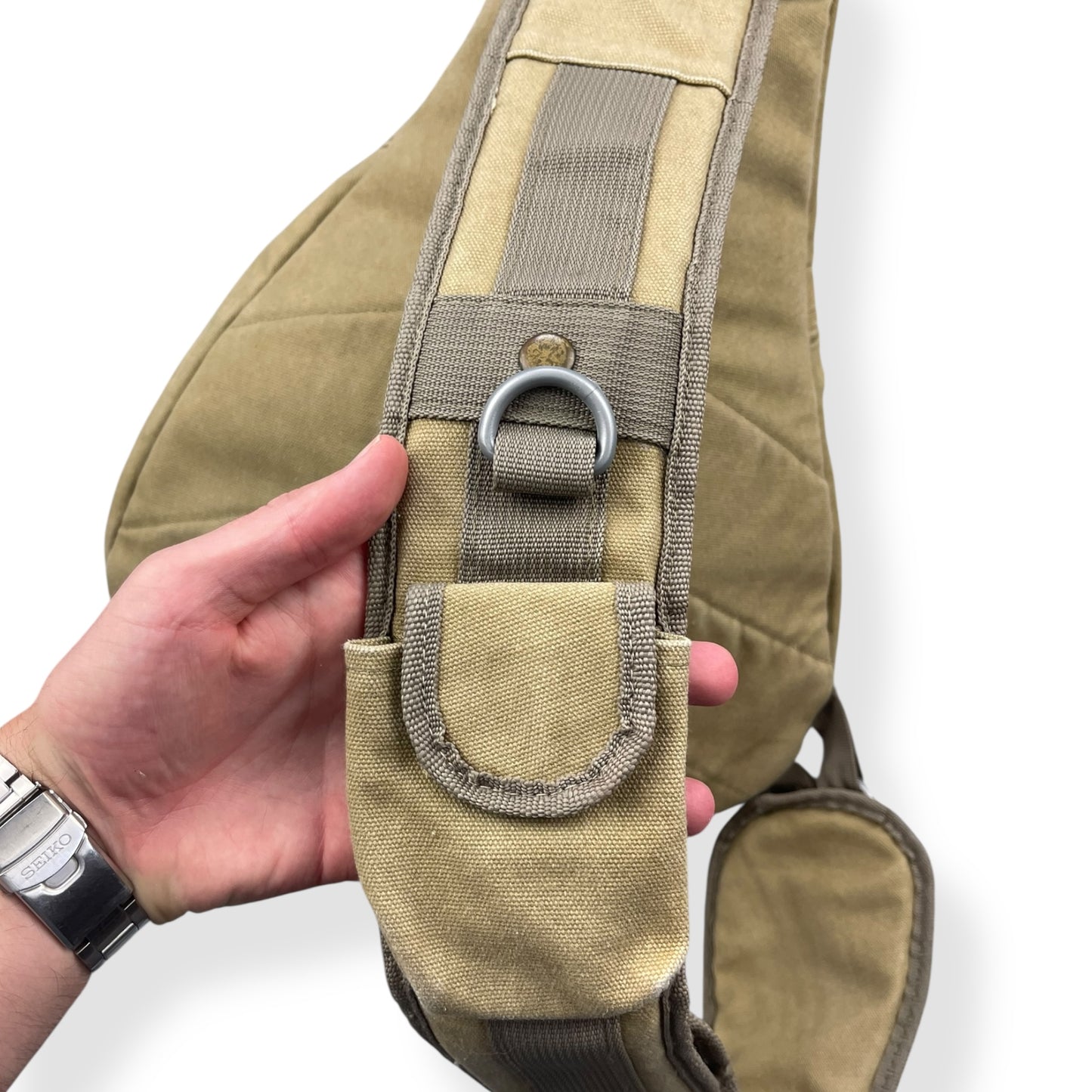 2000's Canvas Multipocket Sling Bag