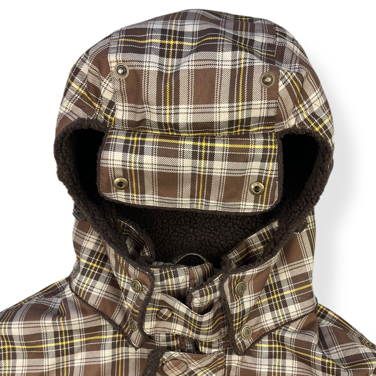 2000's Analog Plaid Trapper Hood Jacket (L)