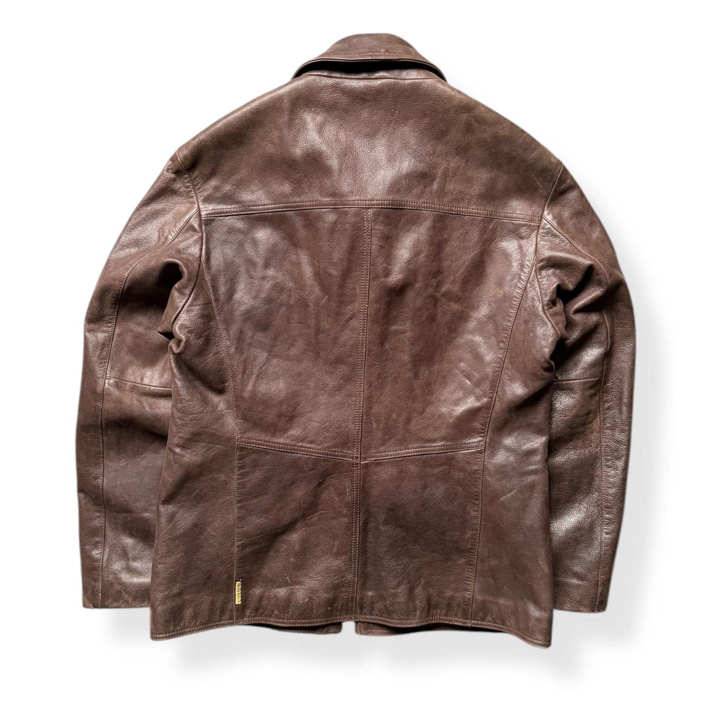2000's Armani Jeans Leather Jacket (L)
