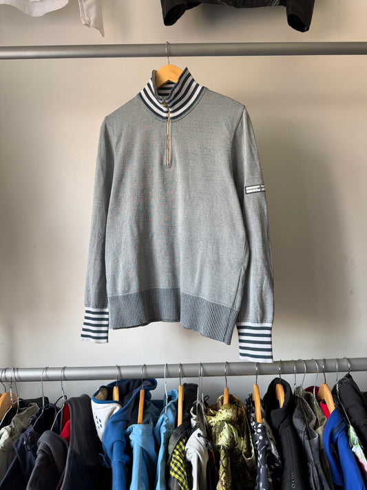 SS2008 Stone Island Denims Striped 1/4 Zip (L)