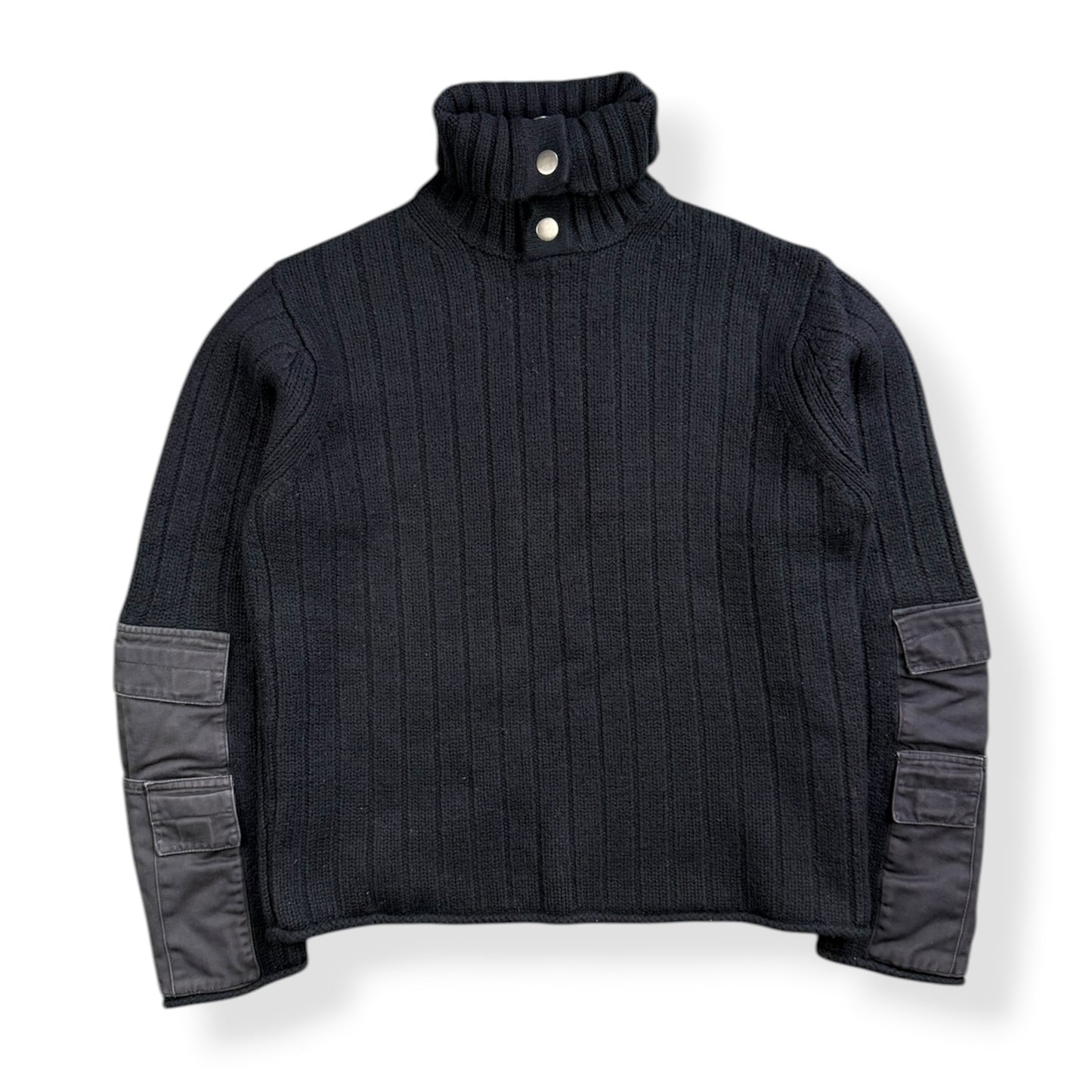 2000's French Connection Cargo Pocket Knit 1/4 Zip (S)