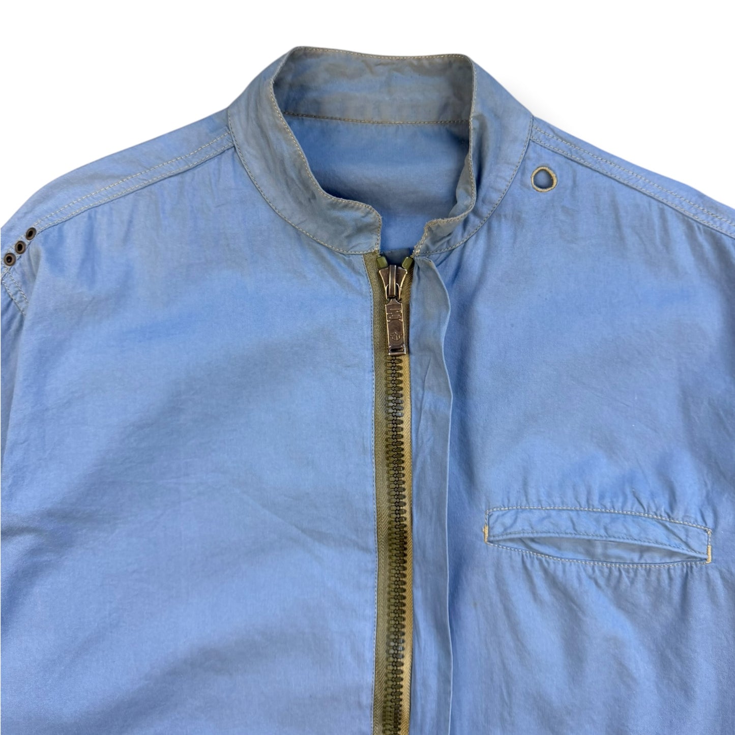 2000's Maharishi Pixelated Dragon Zipped Shirt (L)