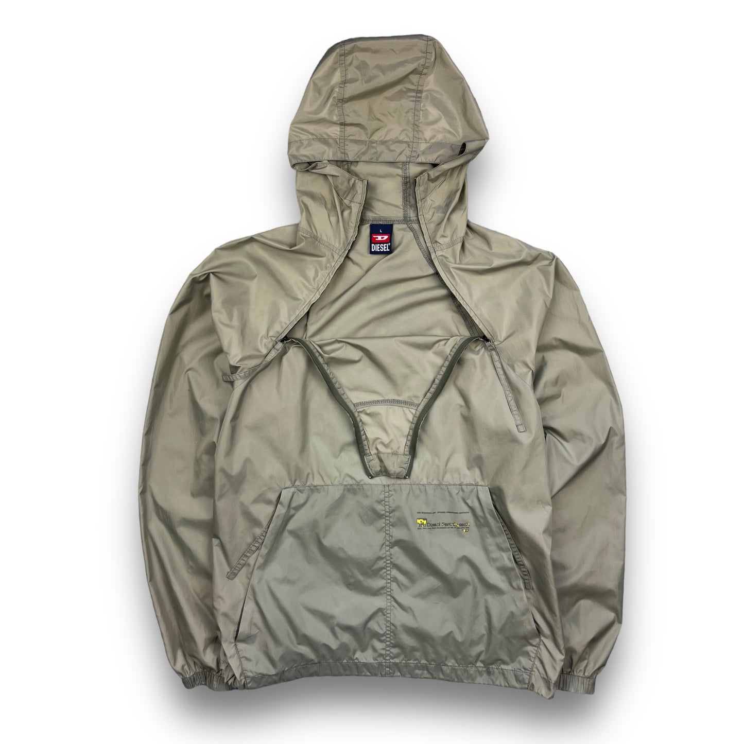 2000's Diesel Dual Zip 'Parachutech' Jacket (L)