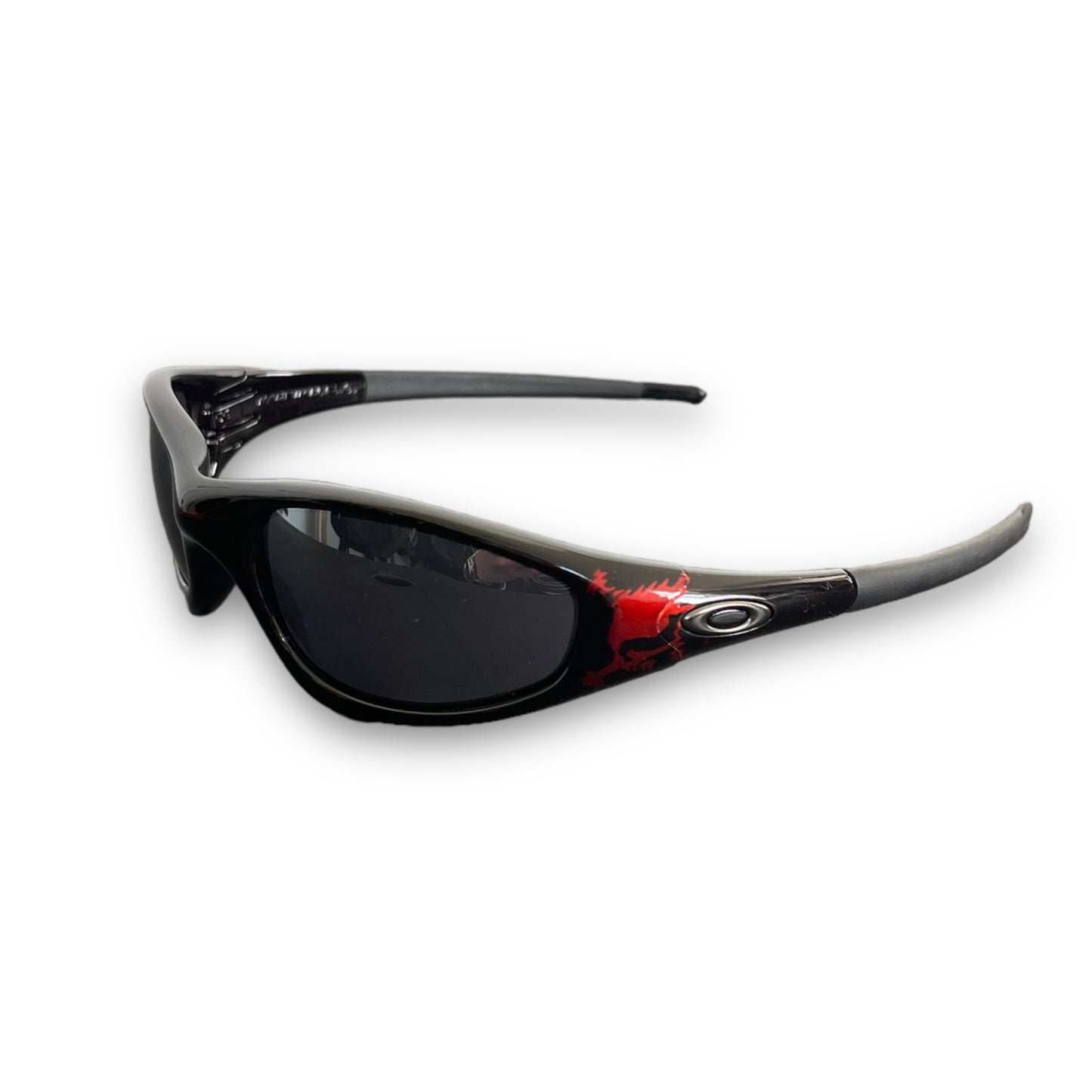 Oakley New Straight Jacket Blood Skull / Black Iridium