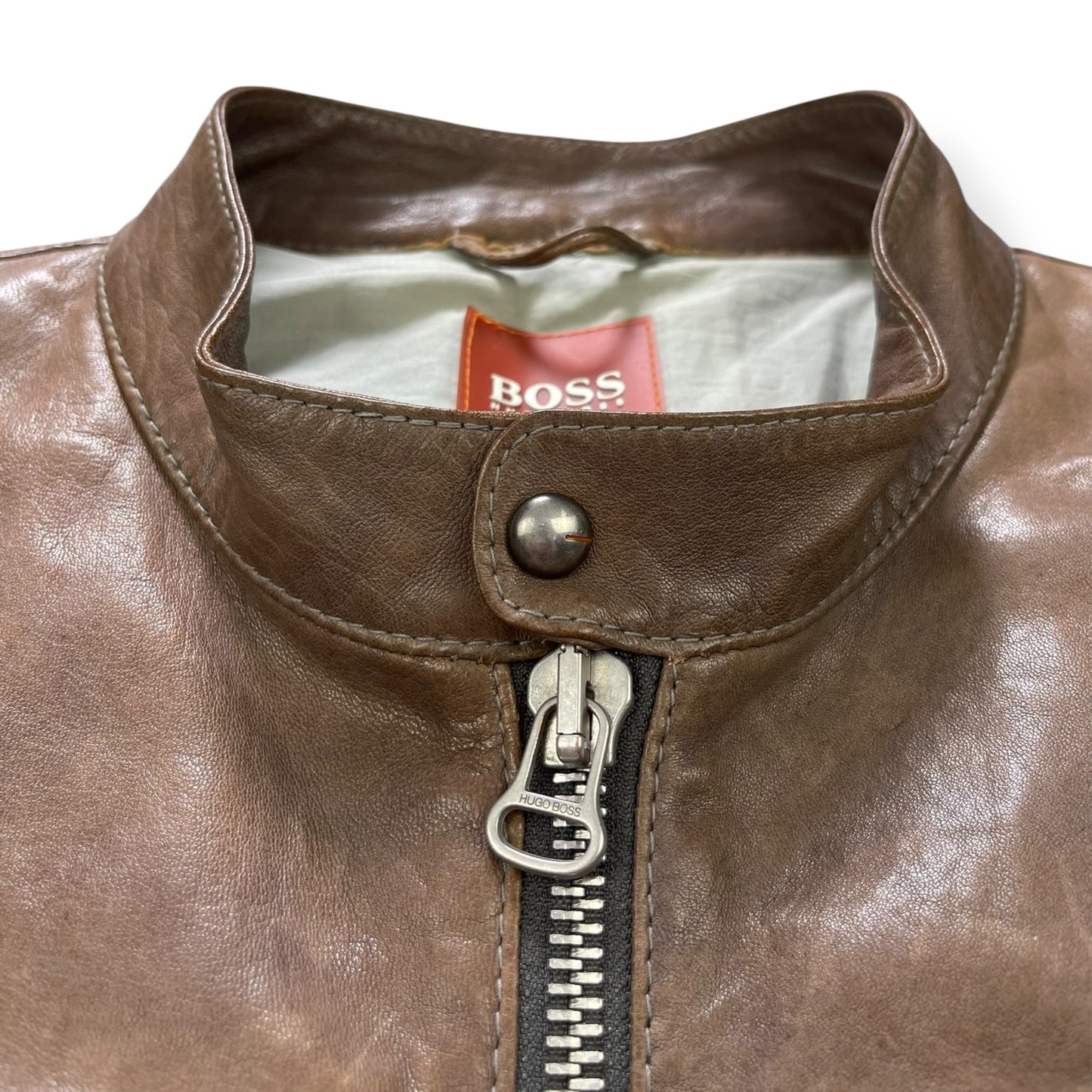2000's Hugo Boss Lambskin / Ballistic Nylon Jacket (M)