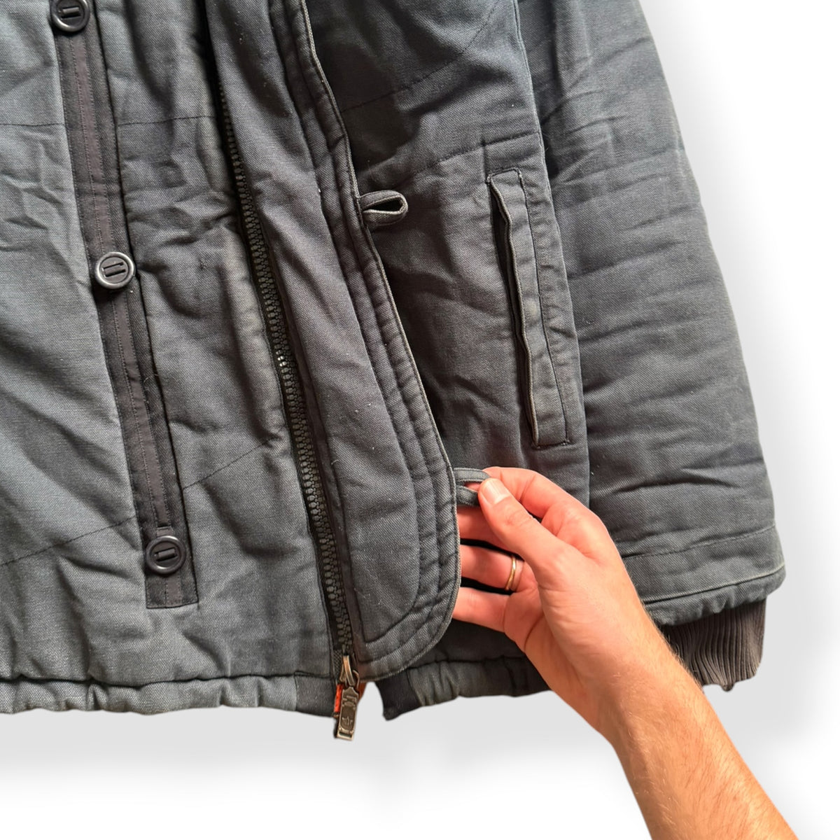 2000's Maharishi Asymmetric Zip Padded Parka (L)