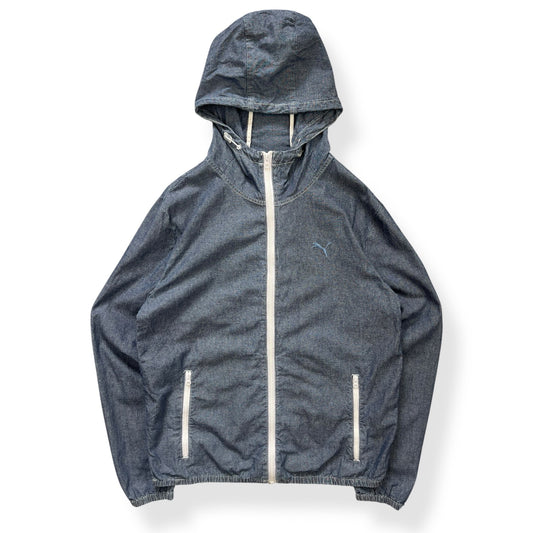Puma Lightweight Denim Hooded Jacket (M)