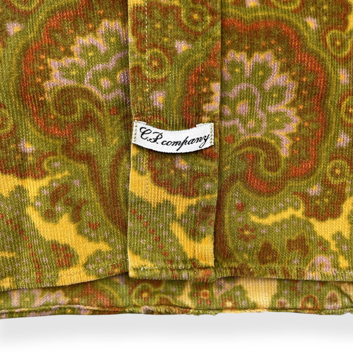 1980's CP Company Corduroy Paisley Shirt (XL)
