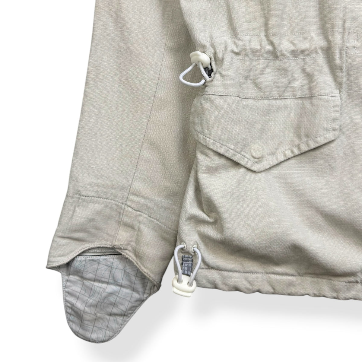 2000's Maharishi Waxed Linen Embroidered Jacket (L)