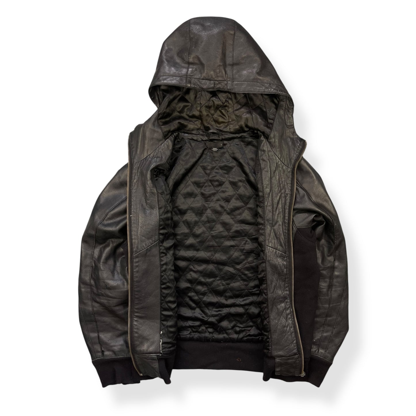2000's Puma Limited Edition Hooded Lambskin Jacket (L)