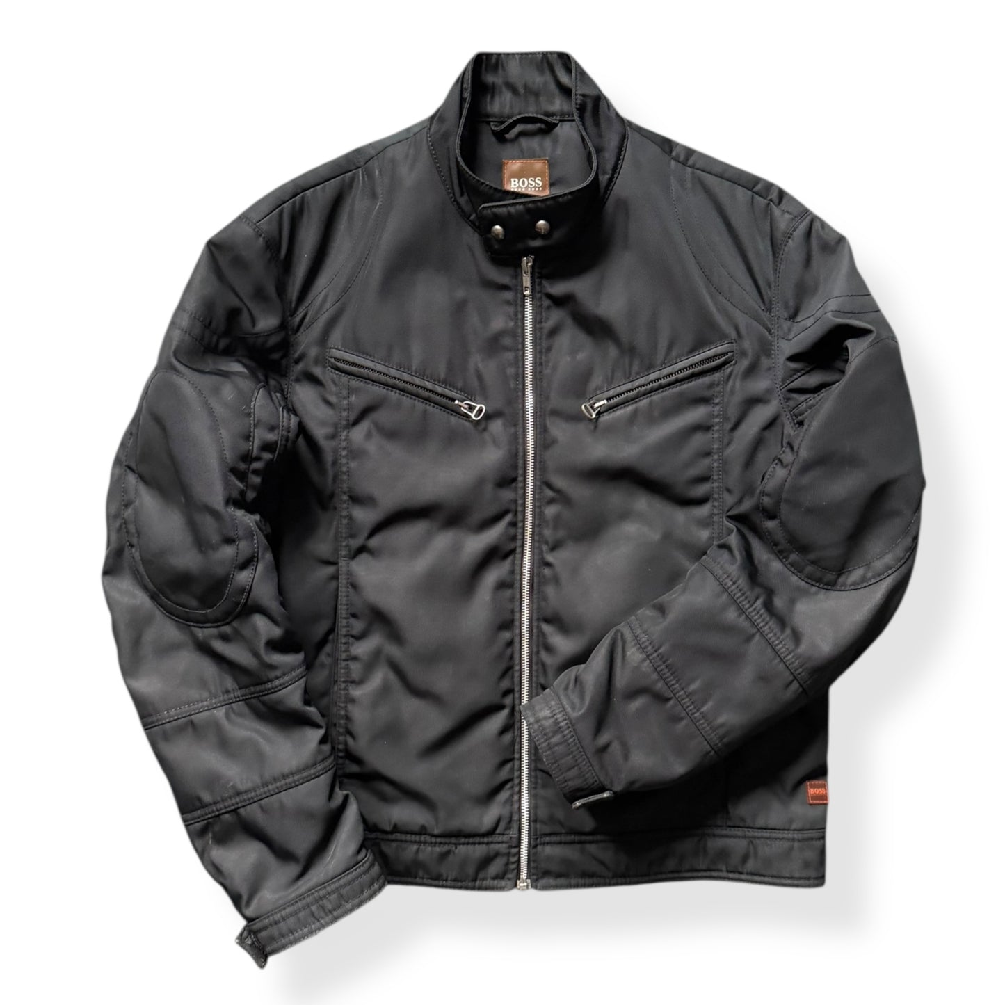 2000's Hugo Boss 'Orange' Elbow Stitch Biker (M)