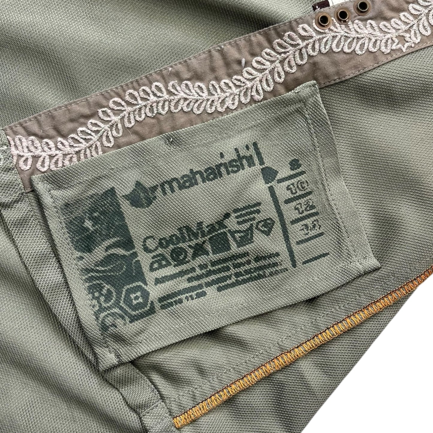 2000's Maharishi Coolmax Embroidered Backless Dress (8)