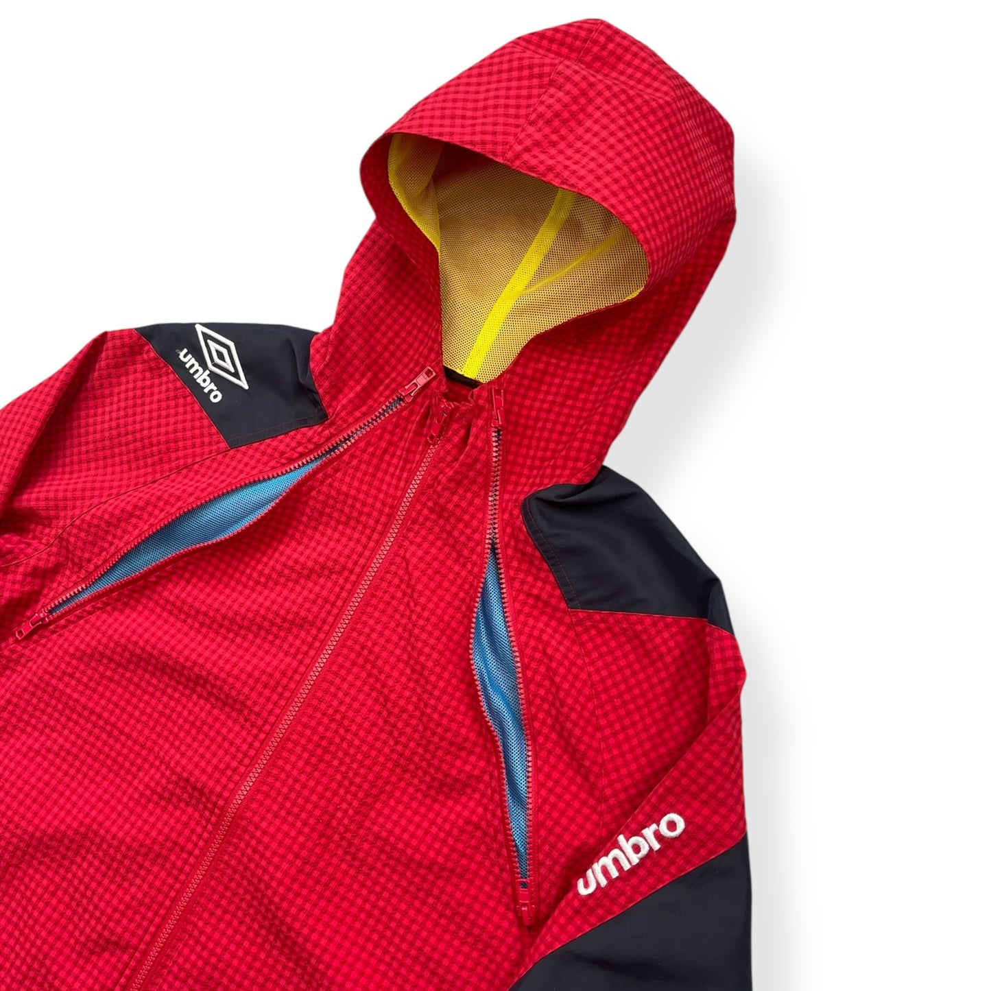 2000's Umbro Gingham Panelled Ventilated Jacket (M)