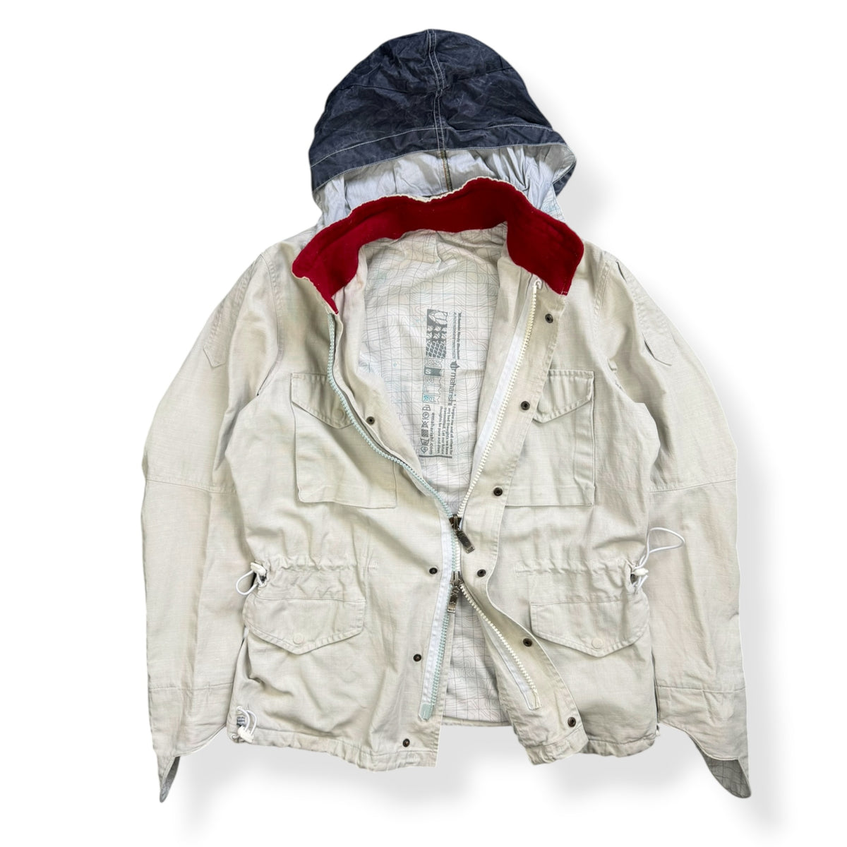 2000's Maharishi Waxed Linen Embroidered Jacket (L)