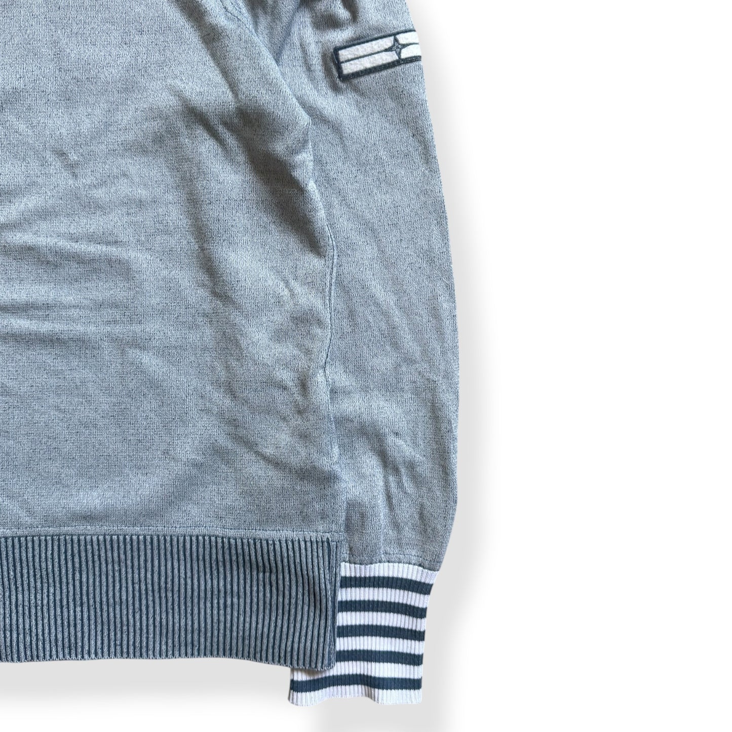 SS2008 Stone Island Denims Striped 1/4 Zip (L)