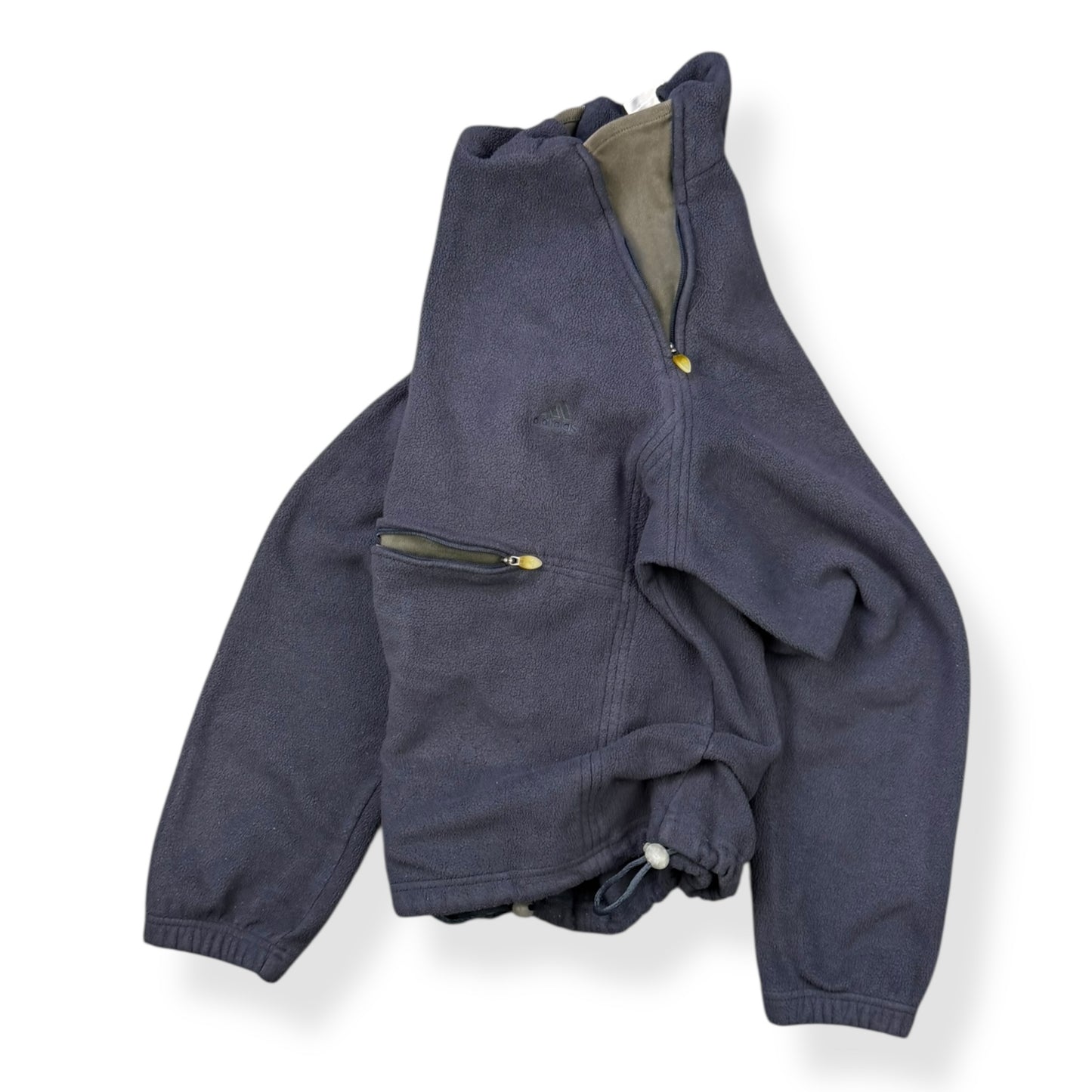 2000 Adidas Dual Zip Fleece Sweatshirt (S)