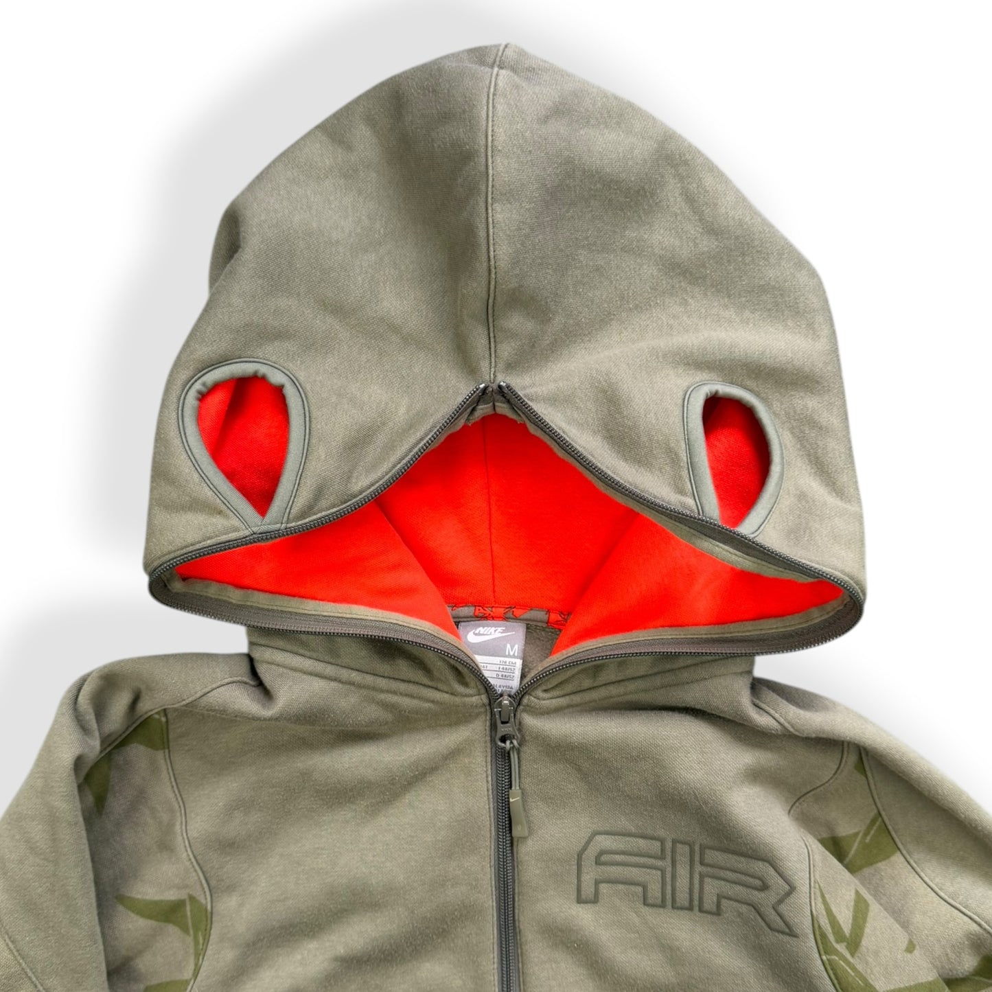 2000's Nike Air Max Full Zip Face Mask Hoodie (M)