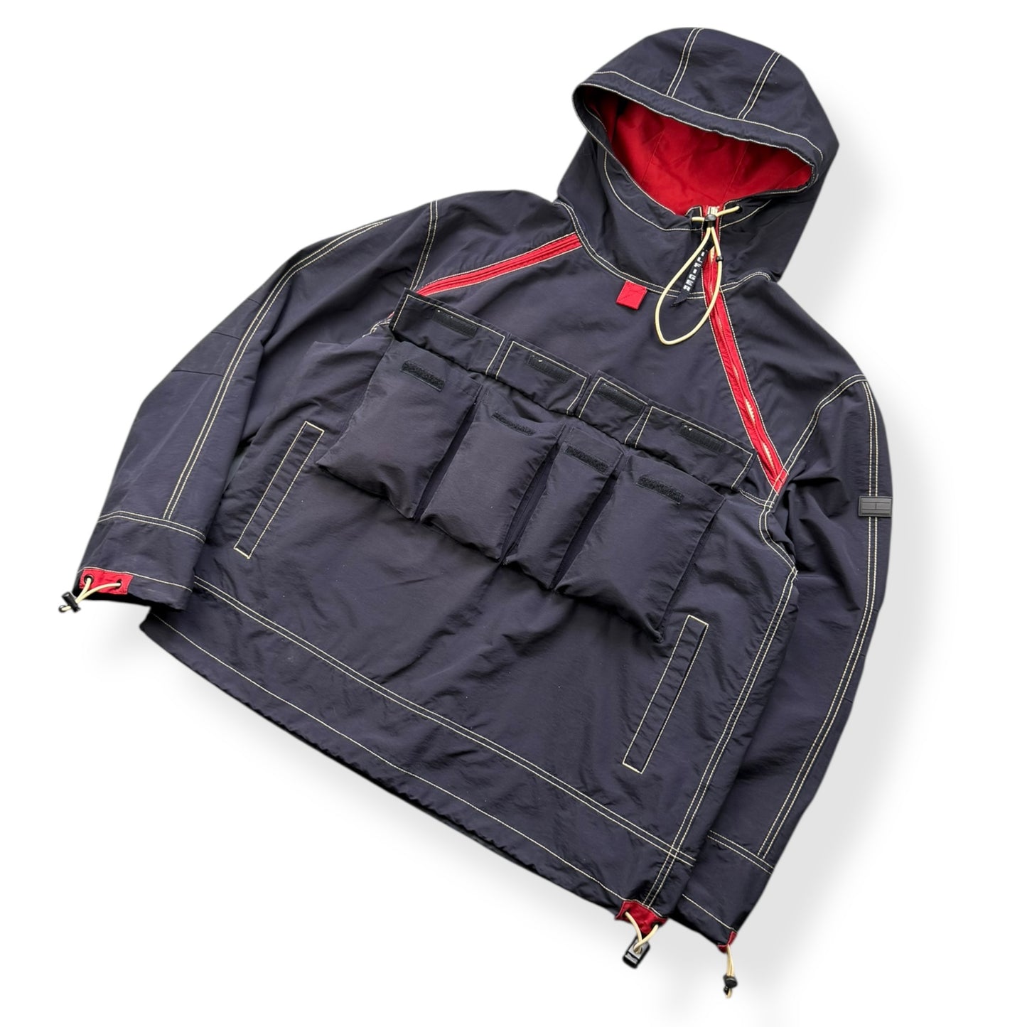 2000's Tommy Hilfiger Asymmetric Cargo Pocket Jacket (L)