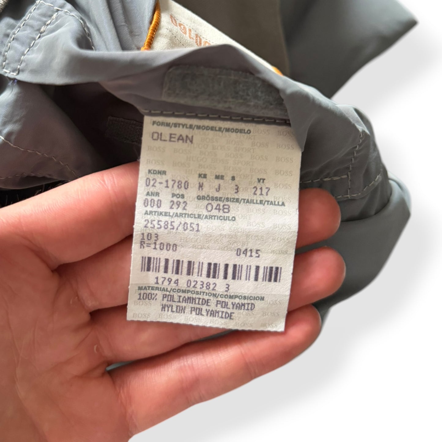 2000's Hugo Boss 'Orange' Iridescent Nylon Bomber (M)
