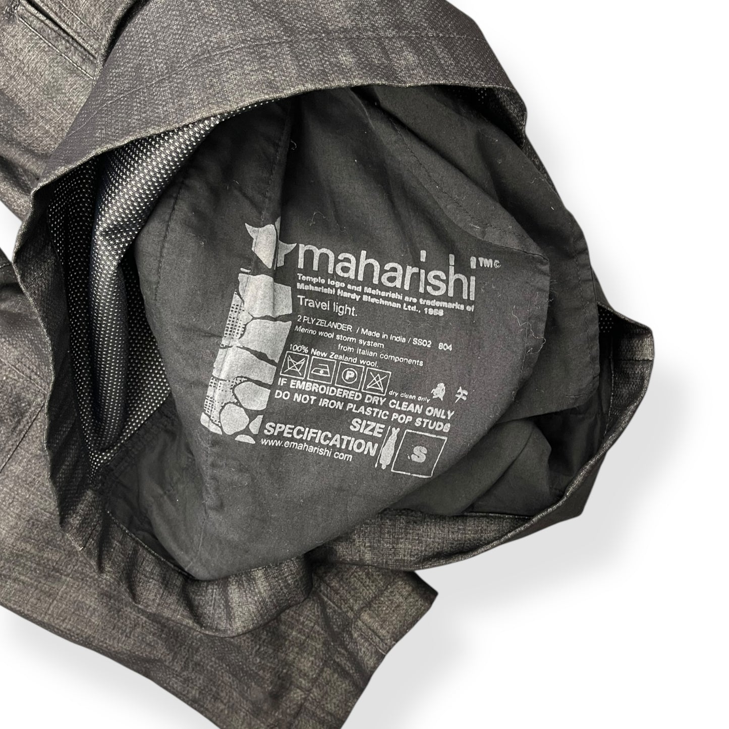 SS2002 Maharishi Merino Wool 'Travel Light' Jacket (M)