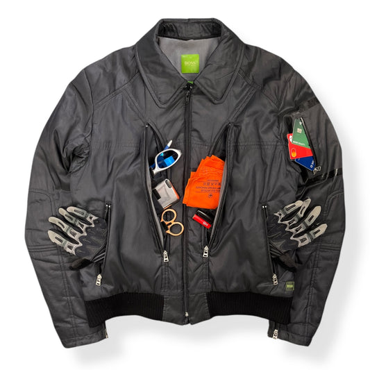 2000's Hugo Boss Stealth Pocket Bomber Jacket (M)