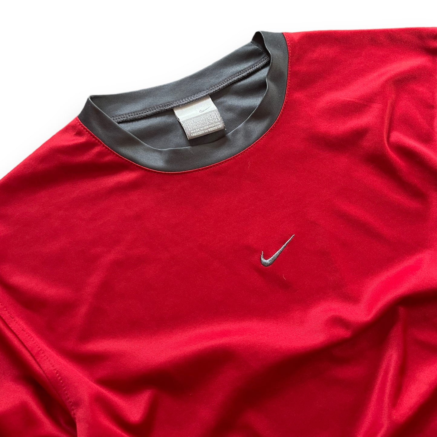 Nike Hex Long Sleeve T-Shirt Grey/Red (M)