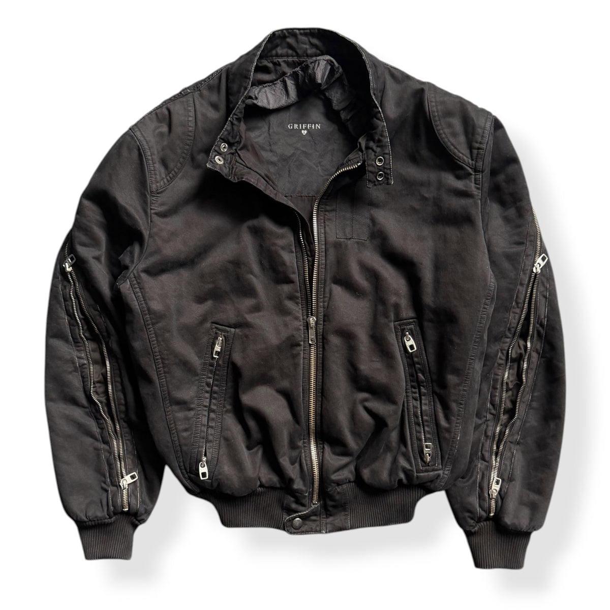 2000's Griffin Studio Sleeve Zip Bomber (M)