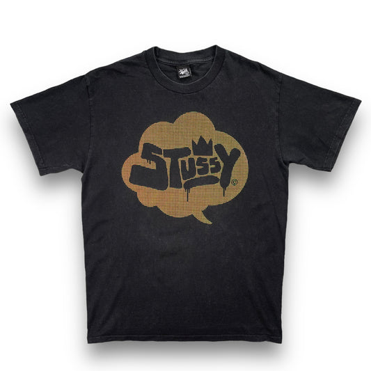 2000's Stussy Textured Graphic T-Shirt (M)