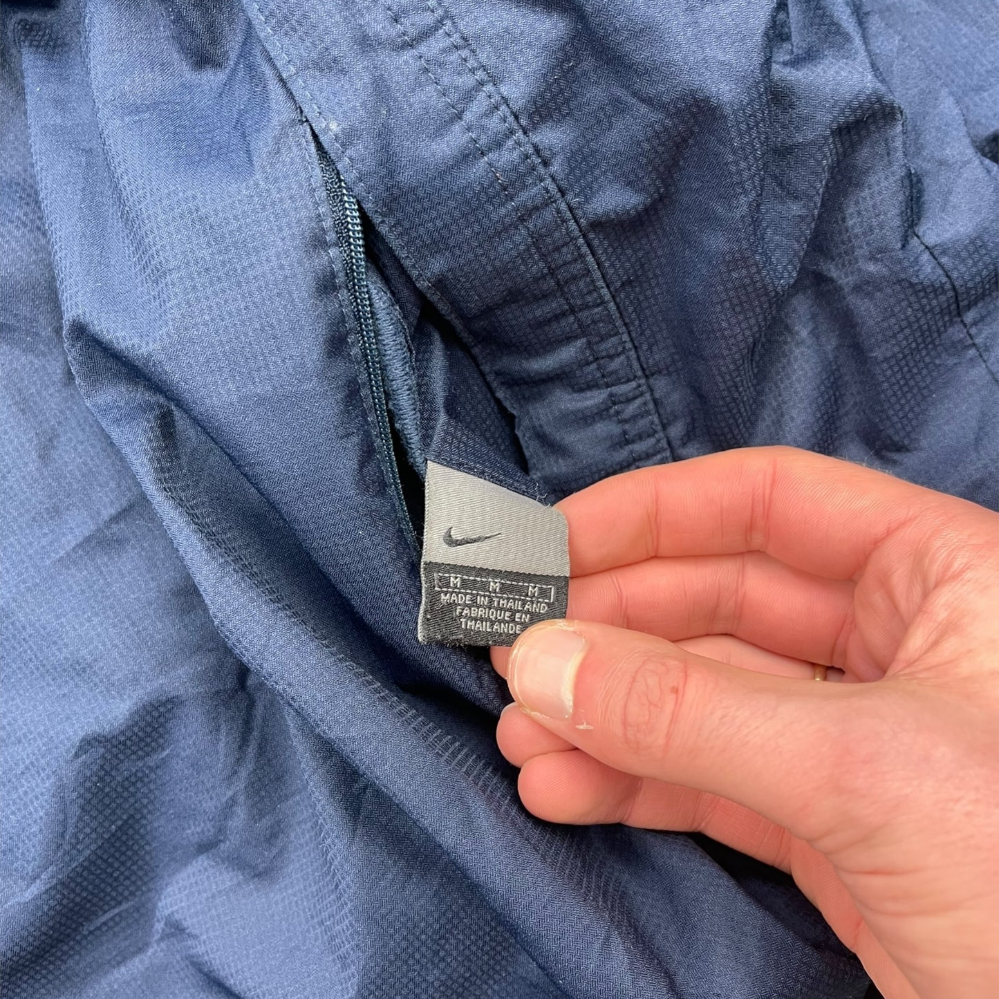 2000's Nike Reversible Asymmetric Zip Fleece Jacket (L)