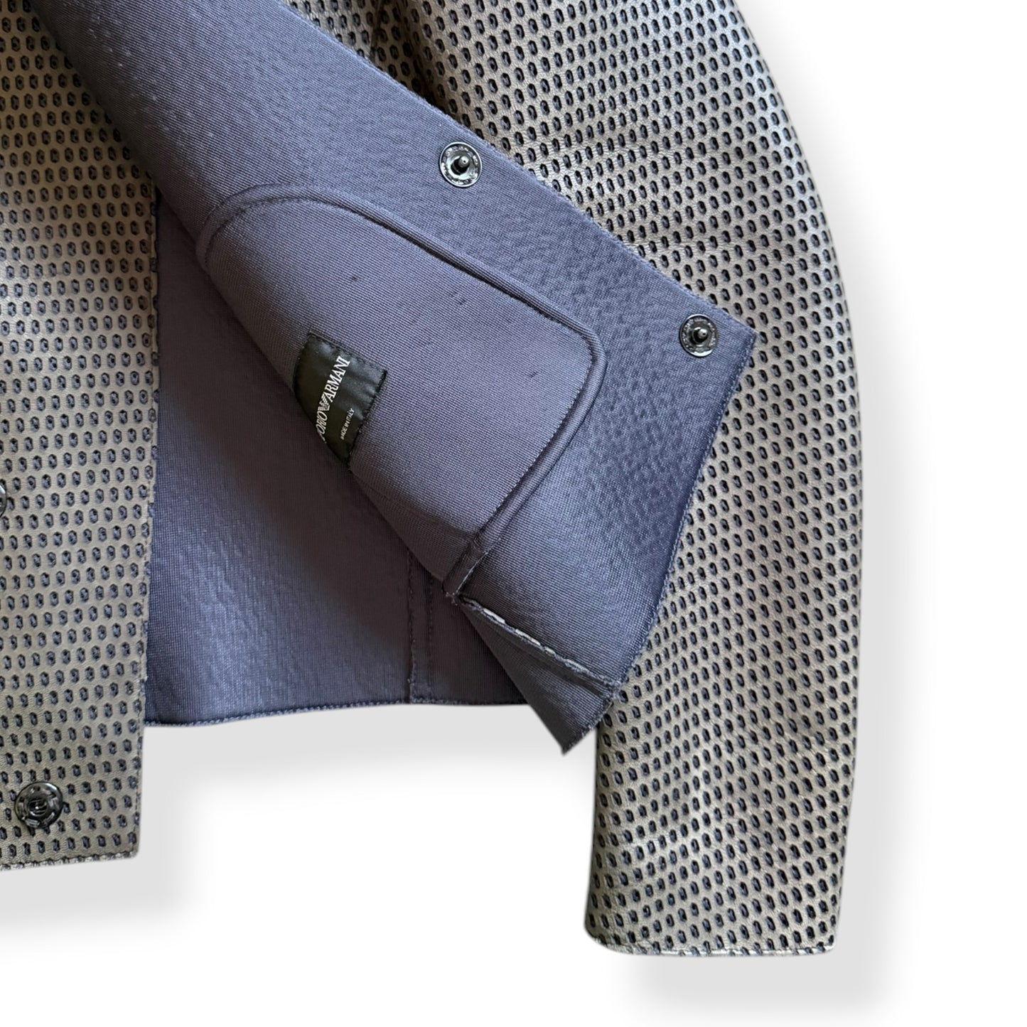 FW2013 Emporio Armani Perforated Leather Jacket (M)
