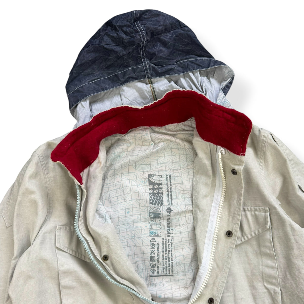 2000's Maharishi Waxed Linen Embroidered Jacket (L)