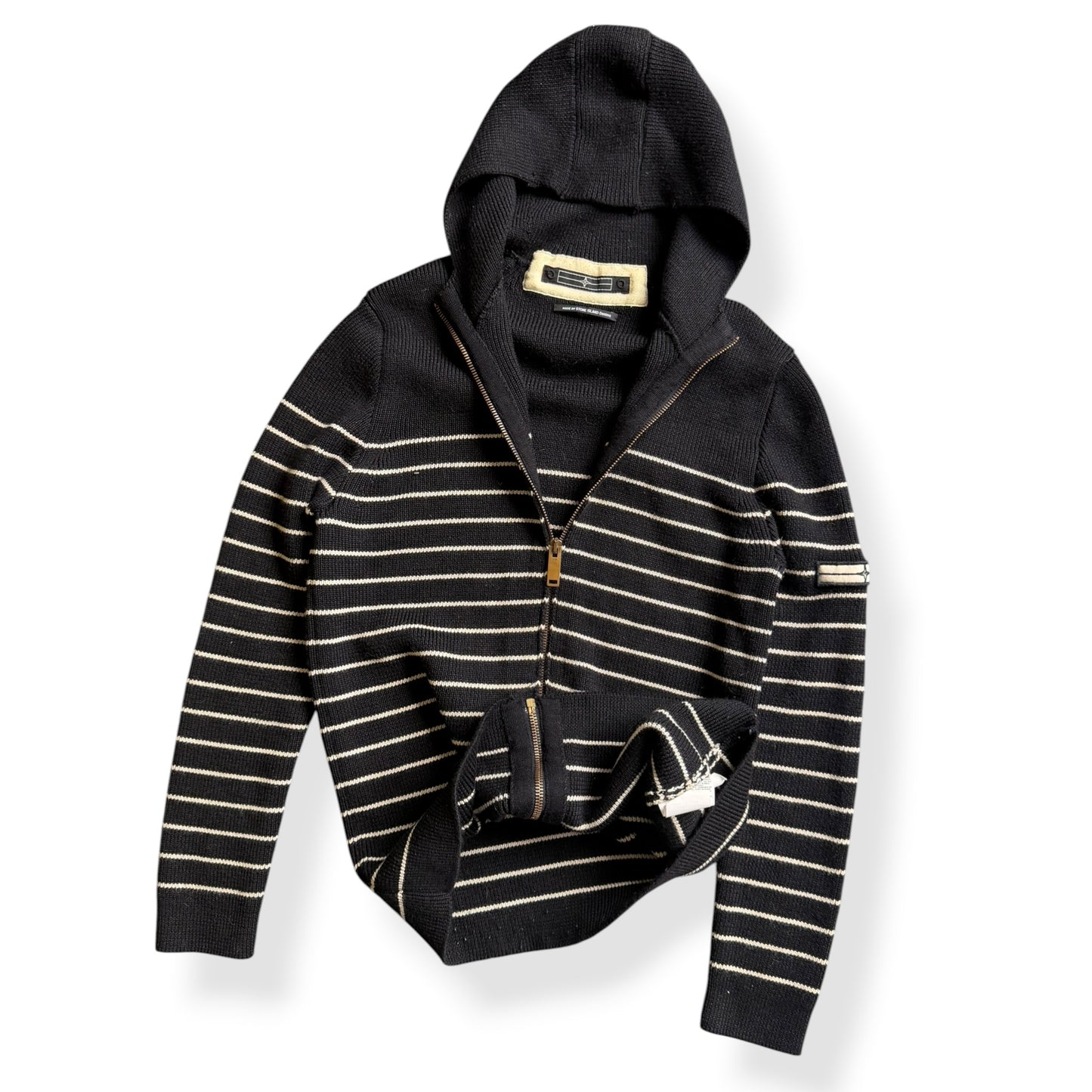 AW2007 Stone Island Denims Striped Knit Jumper (M)