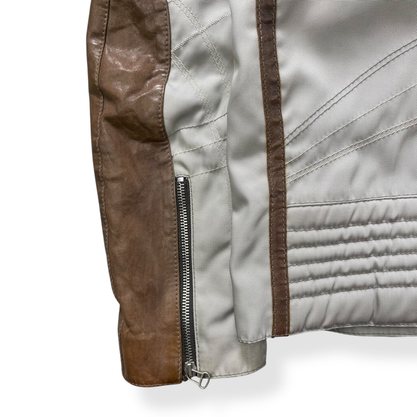 2000's Hugo Boss Lambskin / Ballistic Nylon Jacket (M)