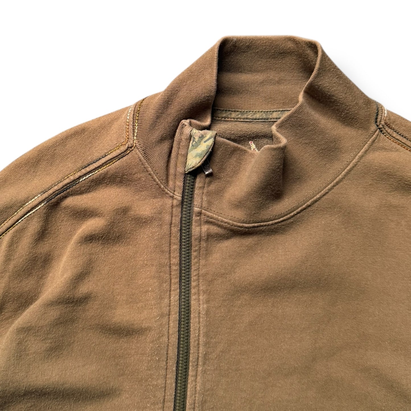 2000's Maharishi Off Centre Zip Embroidered Jumper (M)