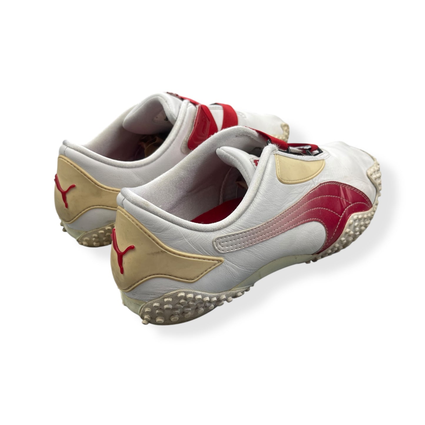 2000's Puma Mostro Leather Fade White/Red (UK10)