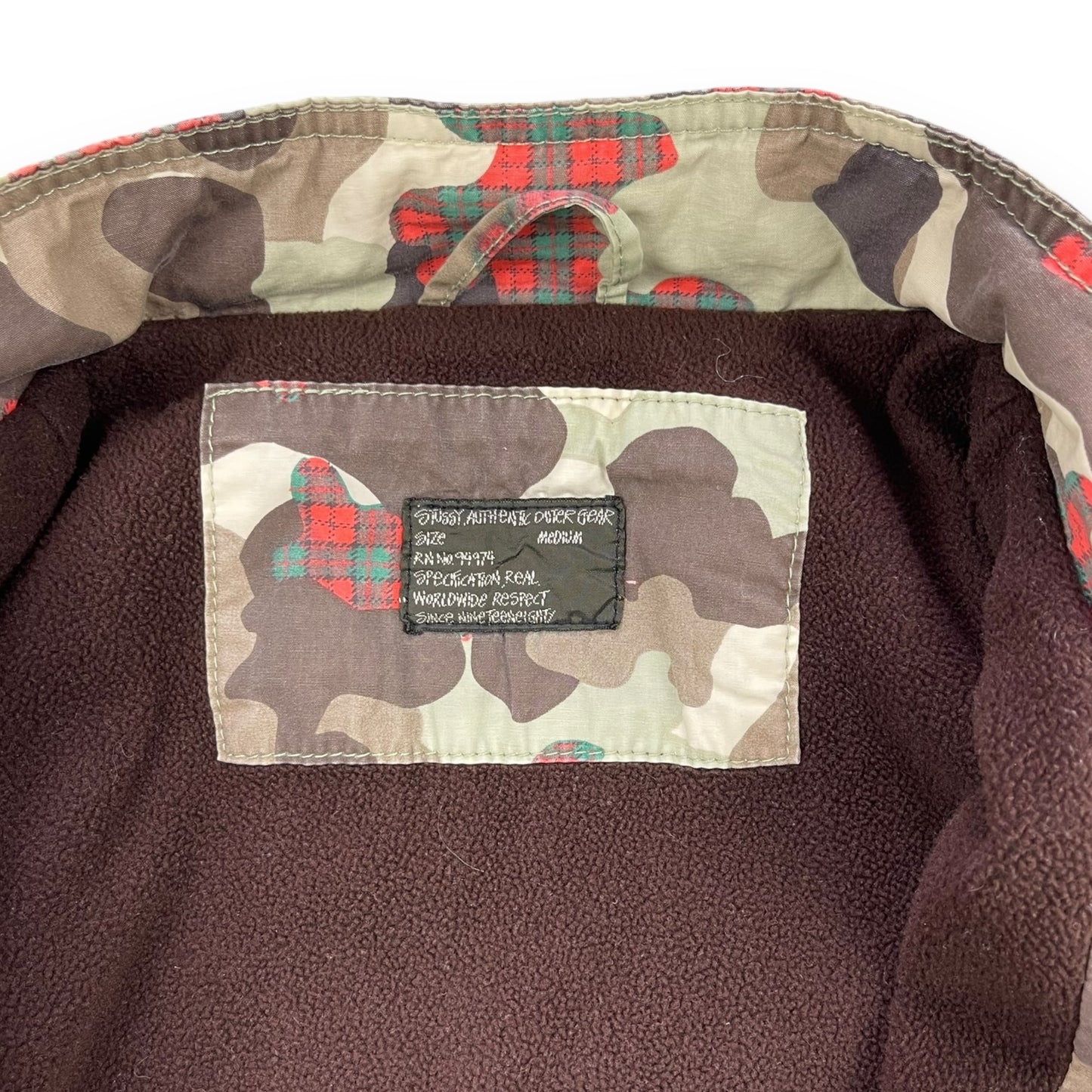 Stussy 2in1 Canvas/Camo Jacket (M)