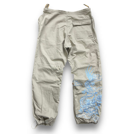 Maharishi Embroidered Dragon Snopants Cream/Sky Blue (M/L)