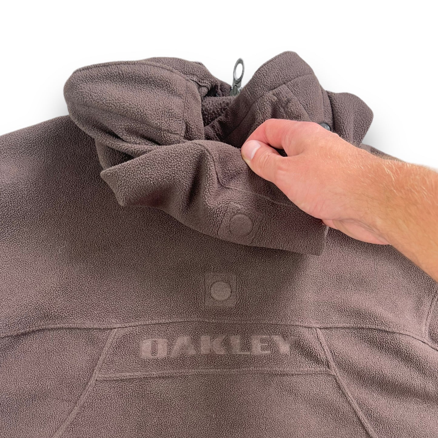 Oakley Full Zip Fleece Hooded Jacket (L)