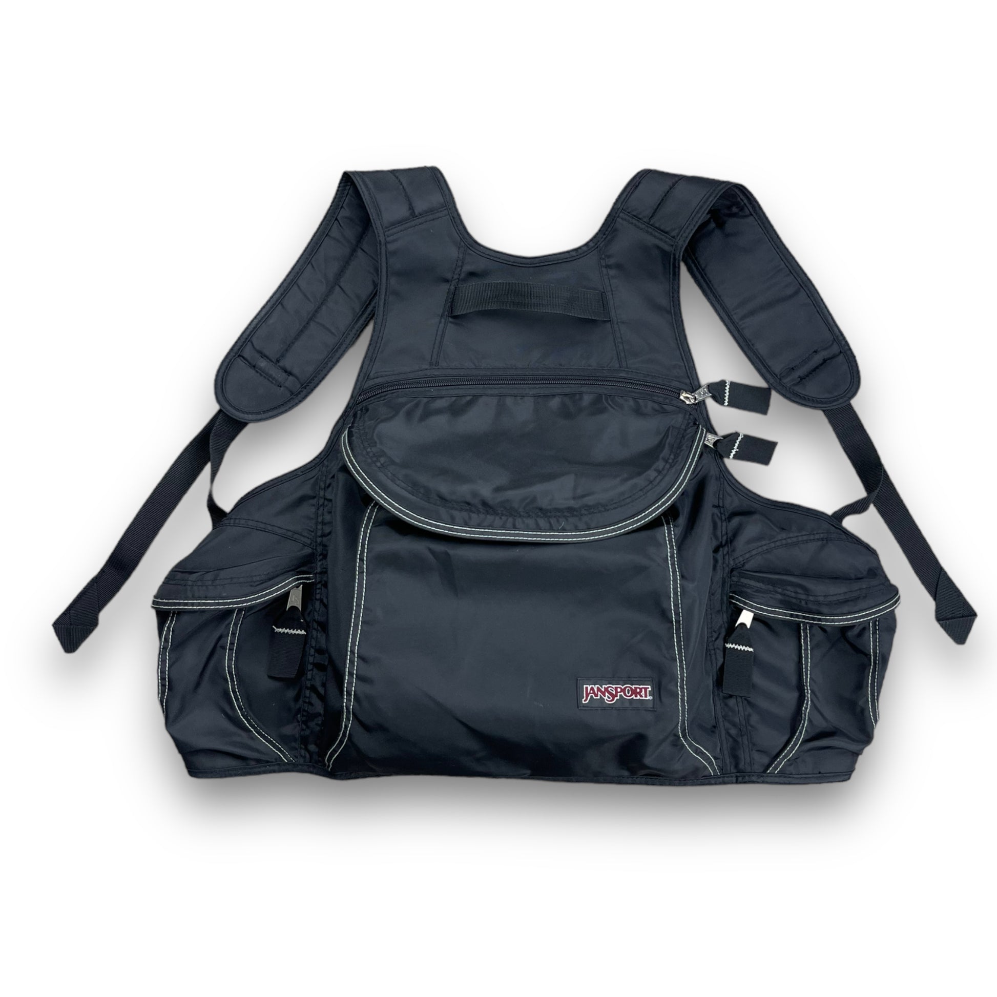 jansport backpack vest Jansport Multipocket 'Vestpack' Backpack – Slipstreamvtg