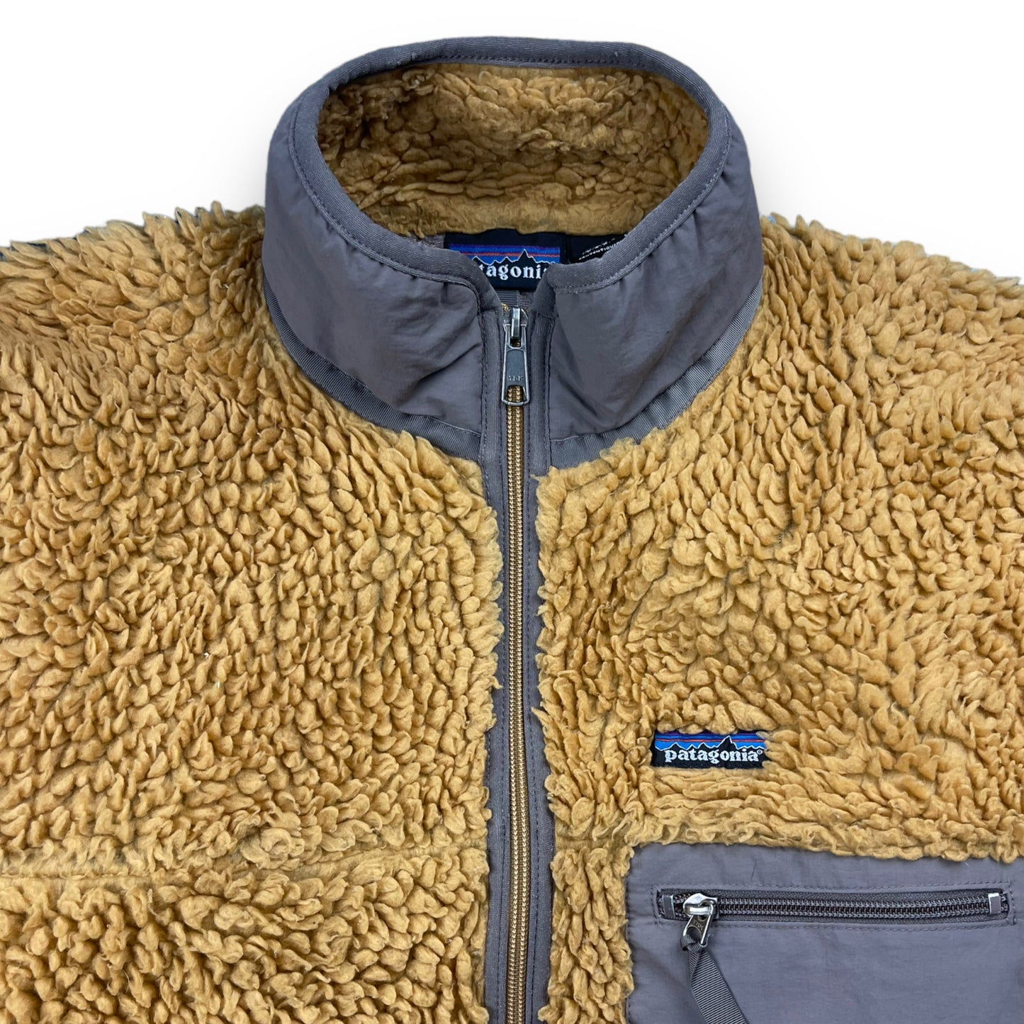 2001 Patagonia Retro X Cardigan Fleece Tequila Gold (M)