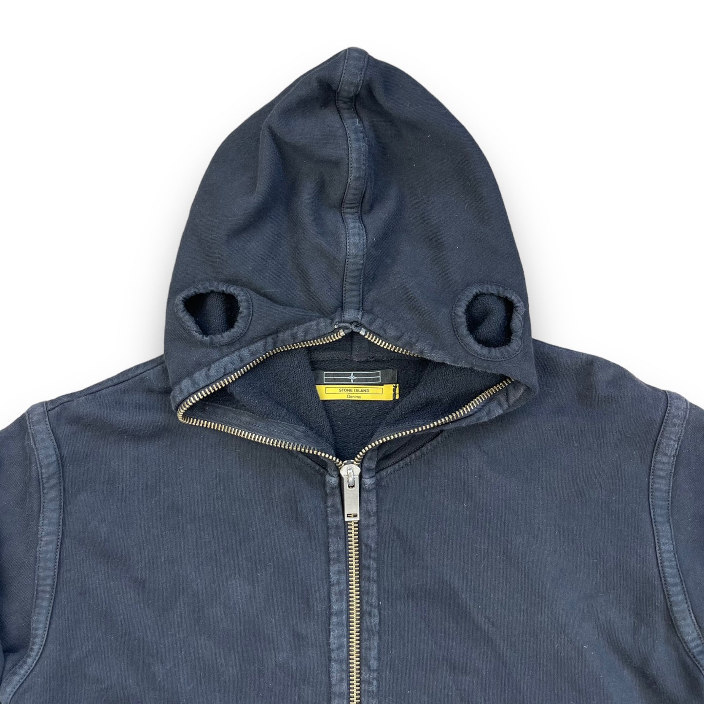 FW 2009 Stone Island Denims Full Zip Face Mask Hoodie (L)