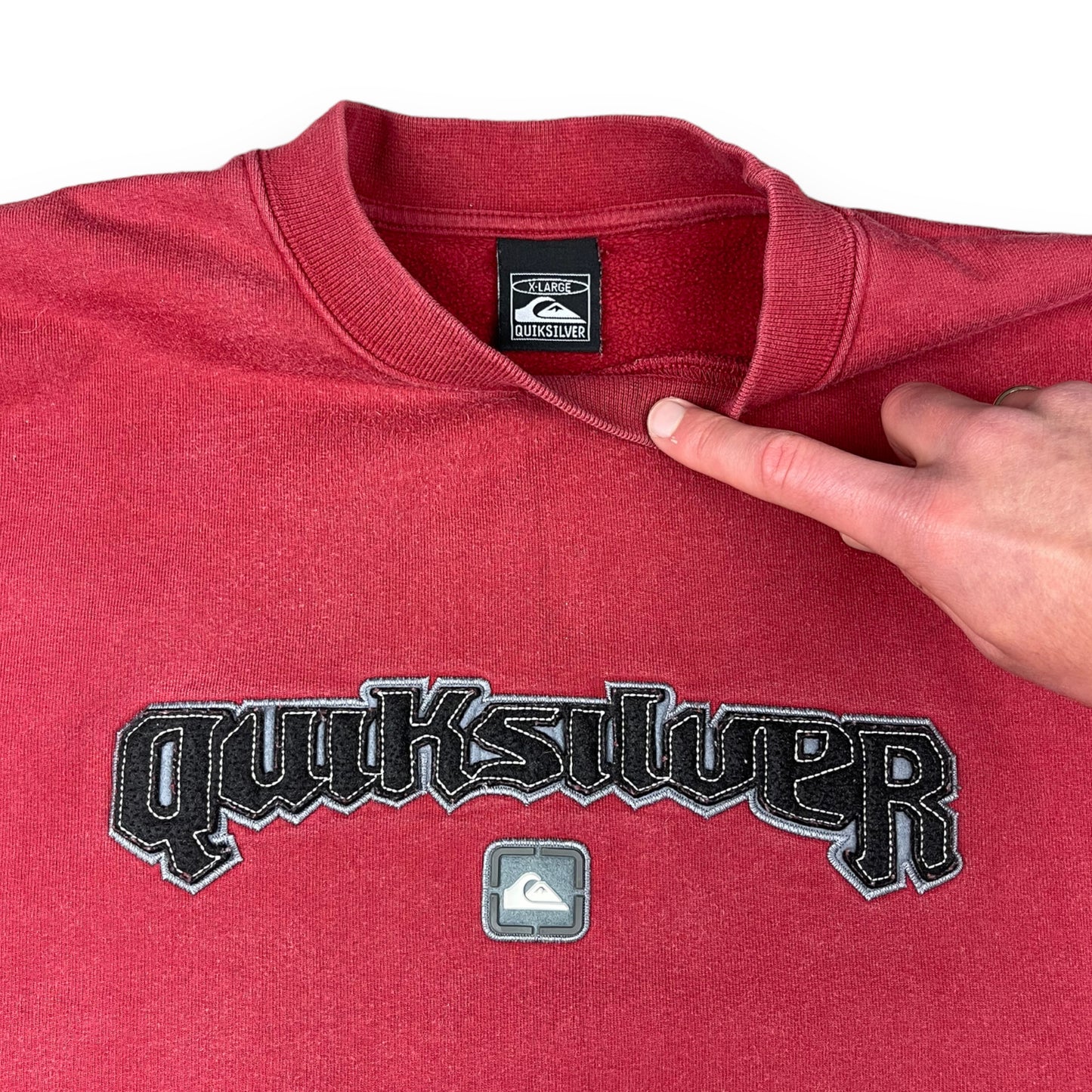 Quiksilver 3D Logo Red Sweatshirt (XL)