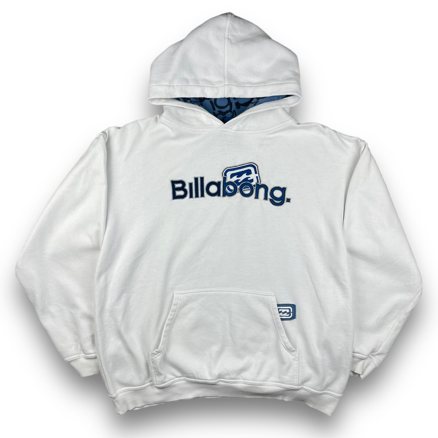 Billabong White Embroidered Hoodie (M)