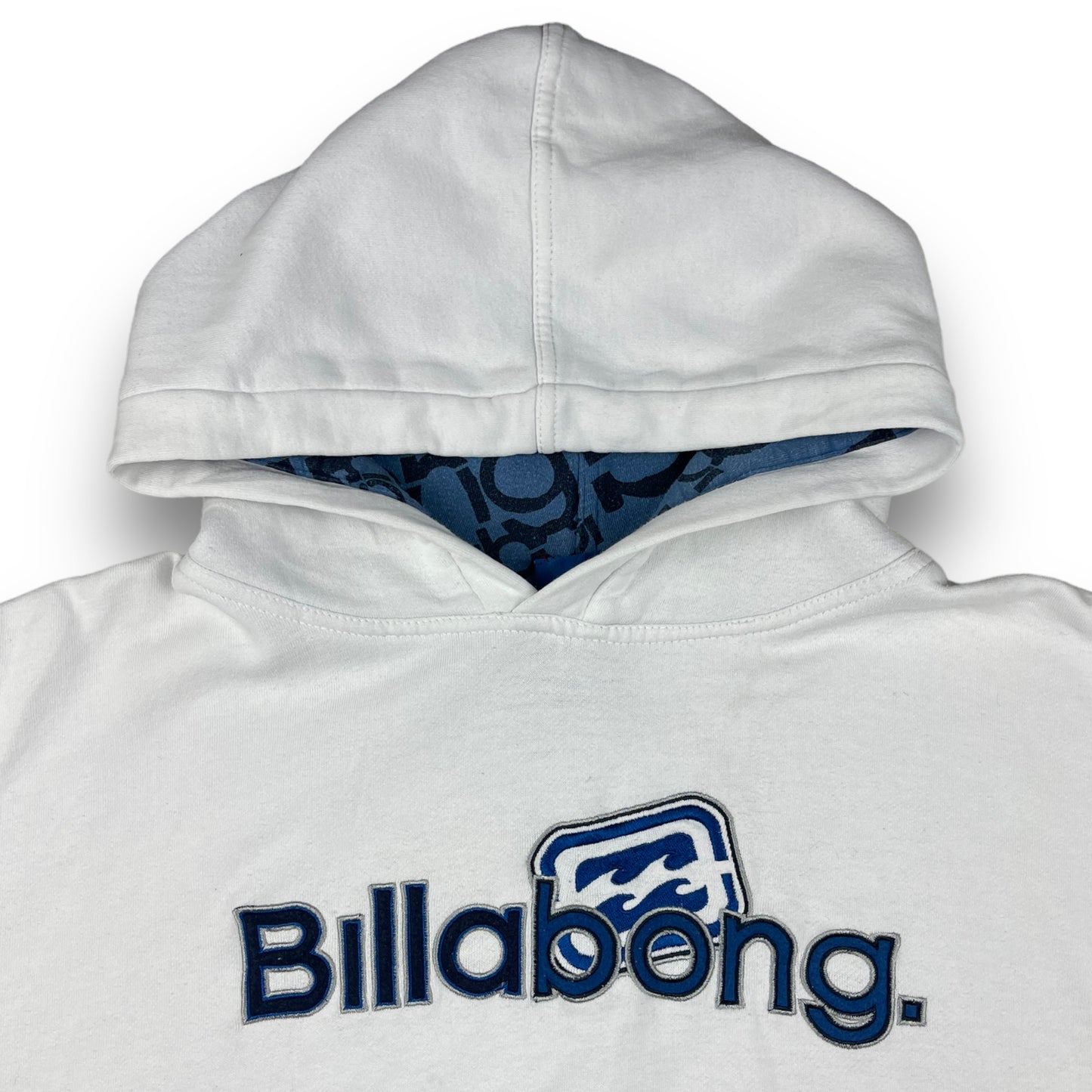 Billabong White Embroidered Hoodie (M)