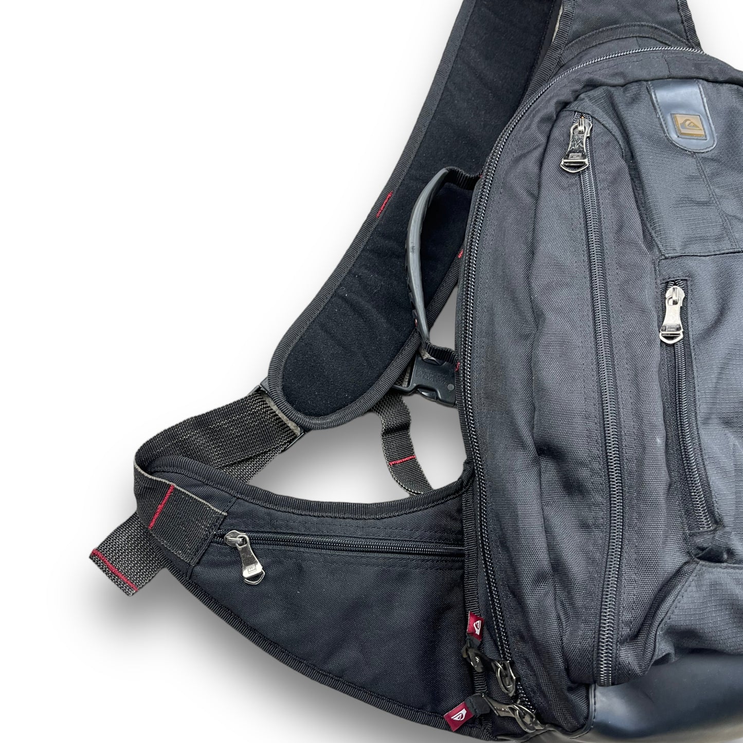 Quiksilver Black Multipocket Sling Bag