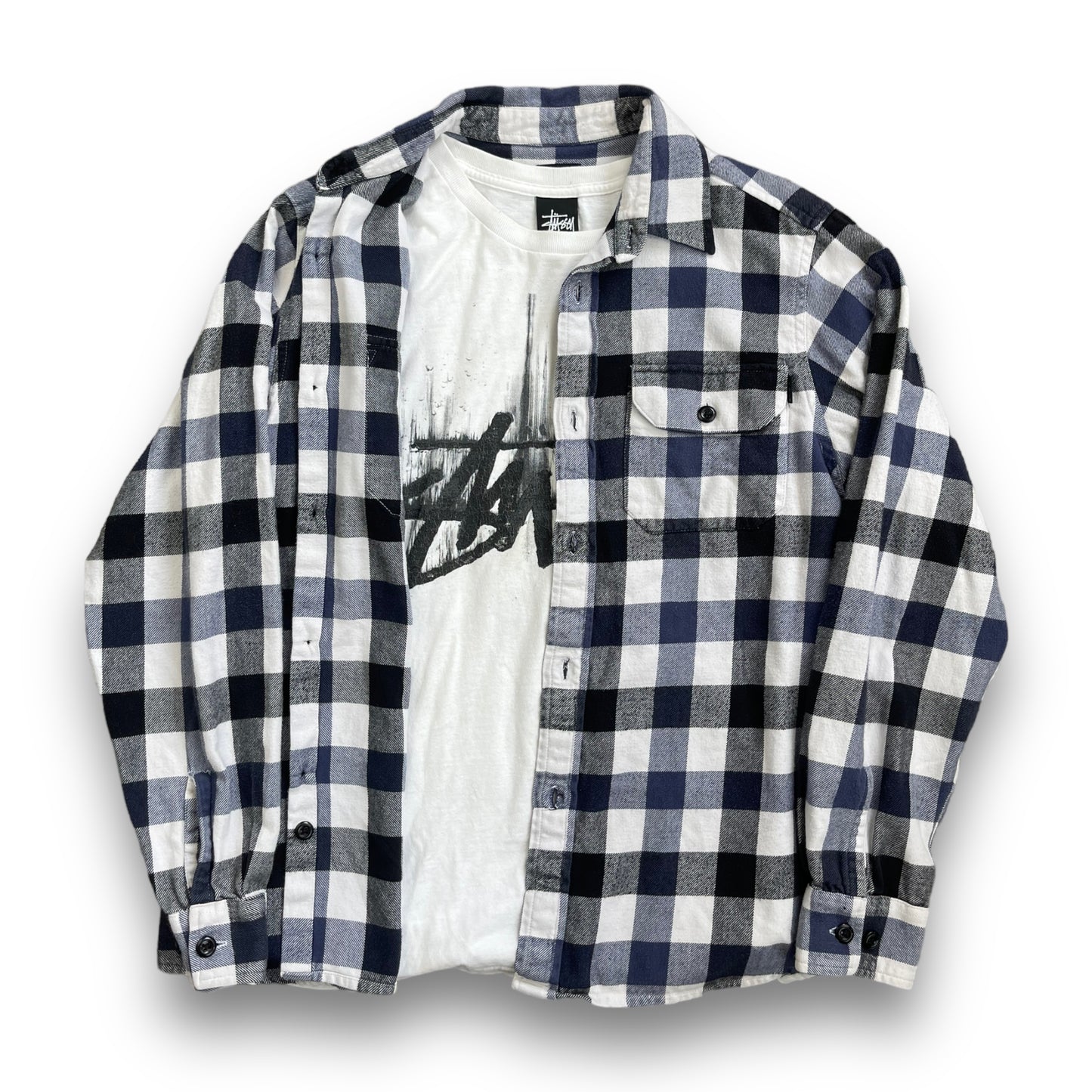 Vintage Stussy Checkered Overshirt (M)