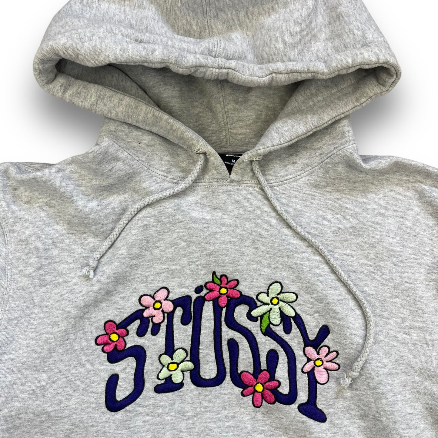 Stussy Floral Embroidered Hoodie (M)