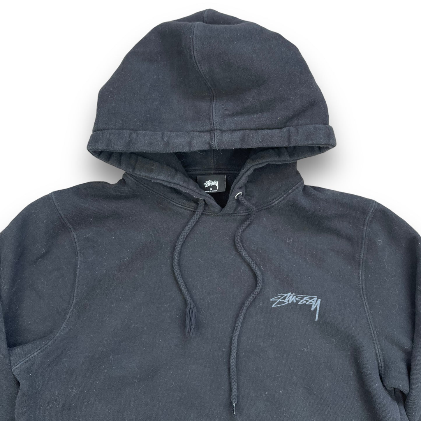 Stussy Basic Spellout Logo Hoodie (S)